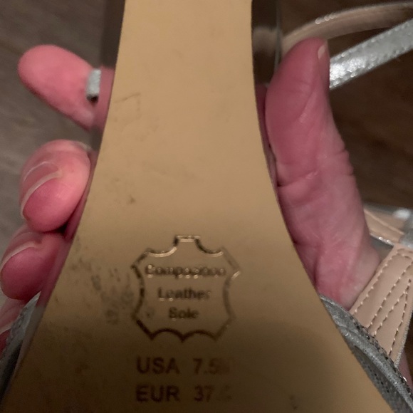 Silver Nina wedge heels - Picture 6 of 7